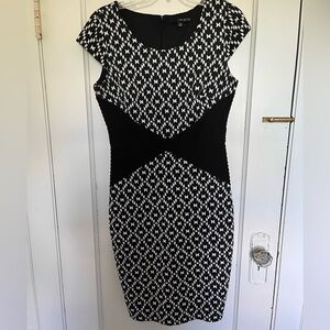 Black & White Sheath Dress by Sangria, 8
